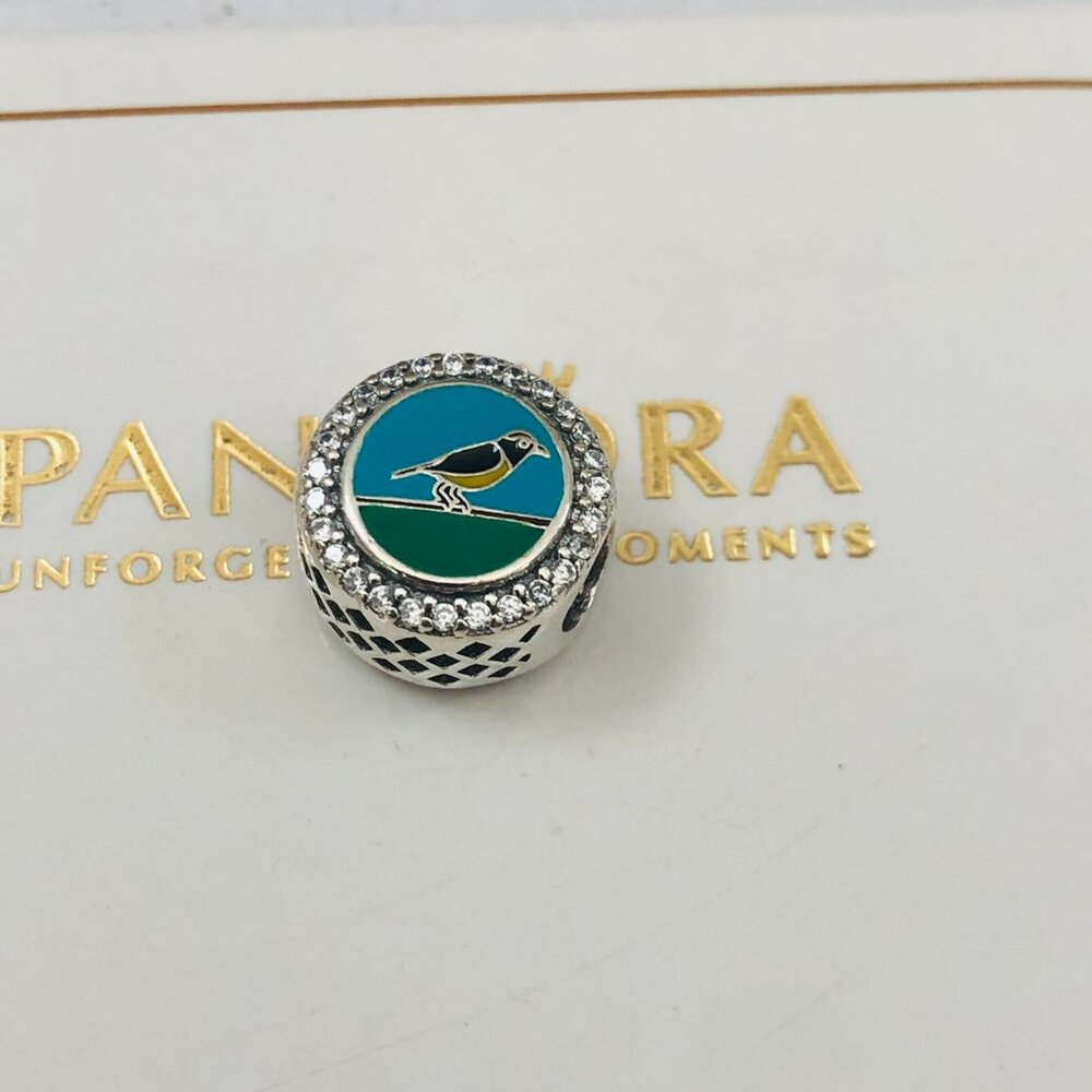 🌞📖Pandora Usvi Sun Bird charm Travel Bead Pendant